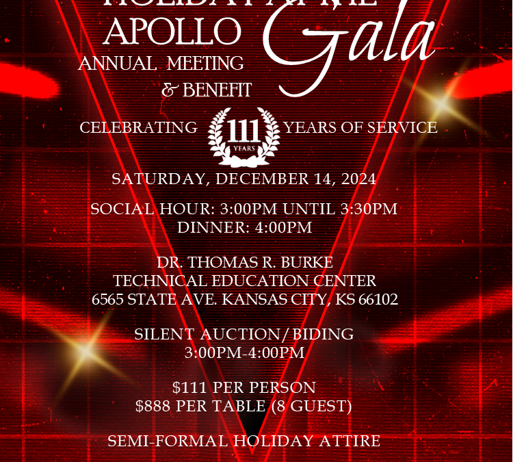 “Holiday at the Apollo Gala” Annual Meeting and Benefit